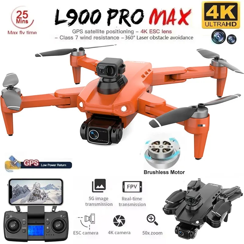 Drone Camera Professional - L900 Pro MAX GPS โดรน 4K