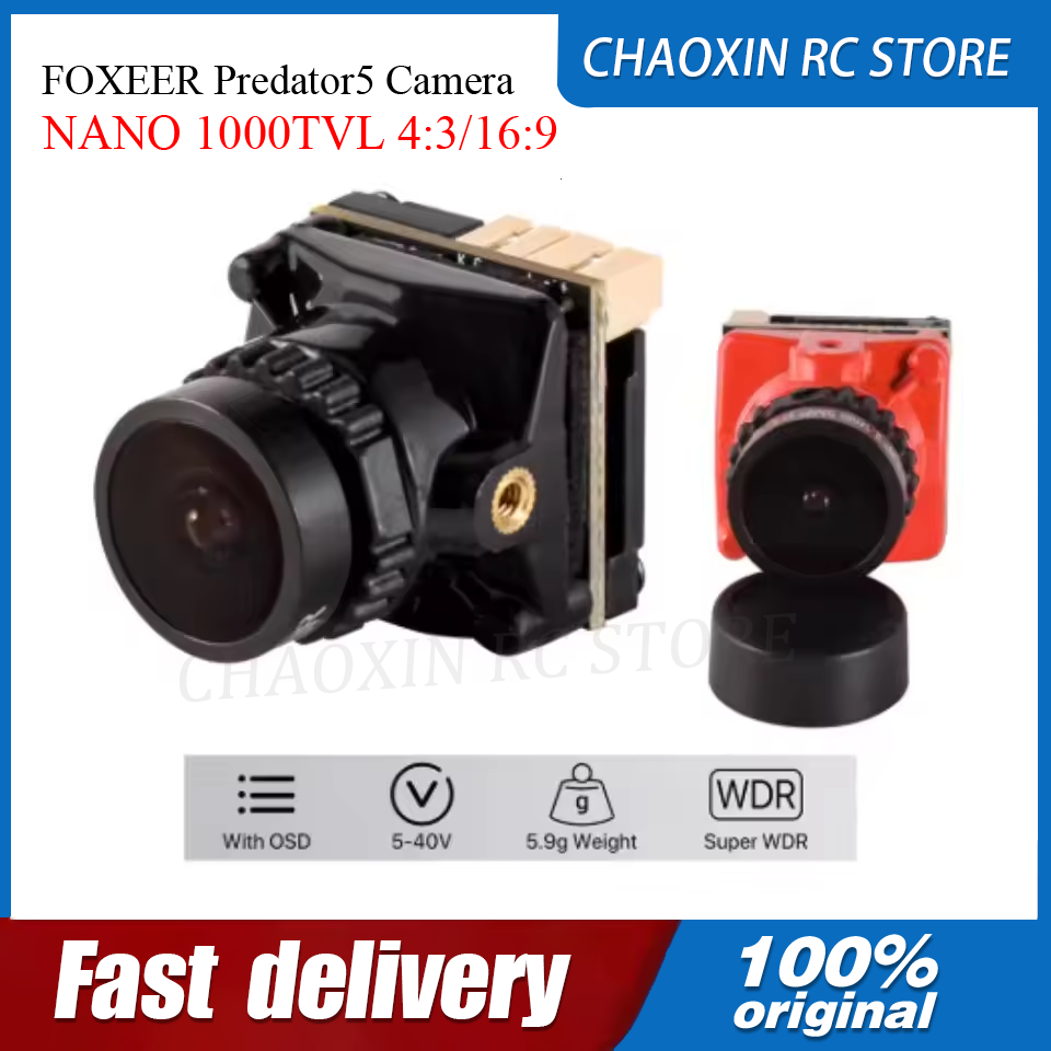 Drone Camera Lens - กล้อง FOXEER Predator5 NANO 1000TVL อัตราส่วนภาพ