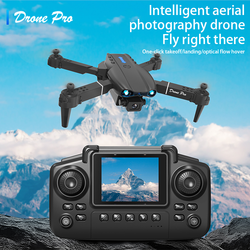 Drone Camera Professional - E99 Airหน้าจอควบคุมDrone Professionalกว้างRC Dron HD 4Kกล้องพับเฮลิคอปเตอร์เครื่องบินQuadcopter