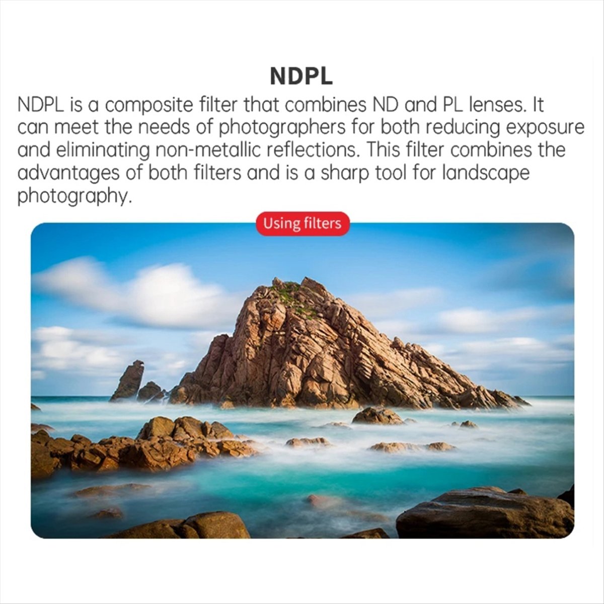 ฟิลเตอร์เลนส์ NDPL สำหรับโดรน  - Drone Camera Filter บทวิจารณ์และราคา