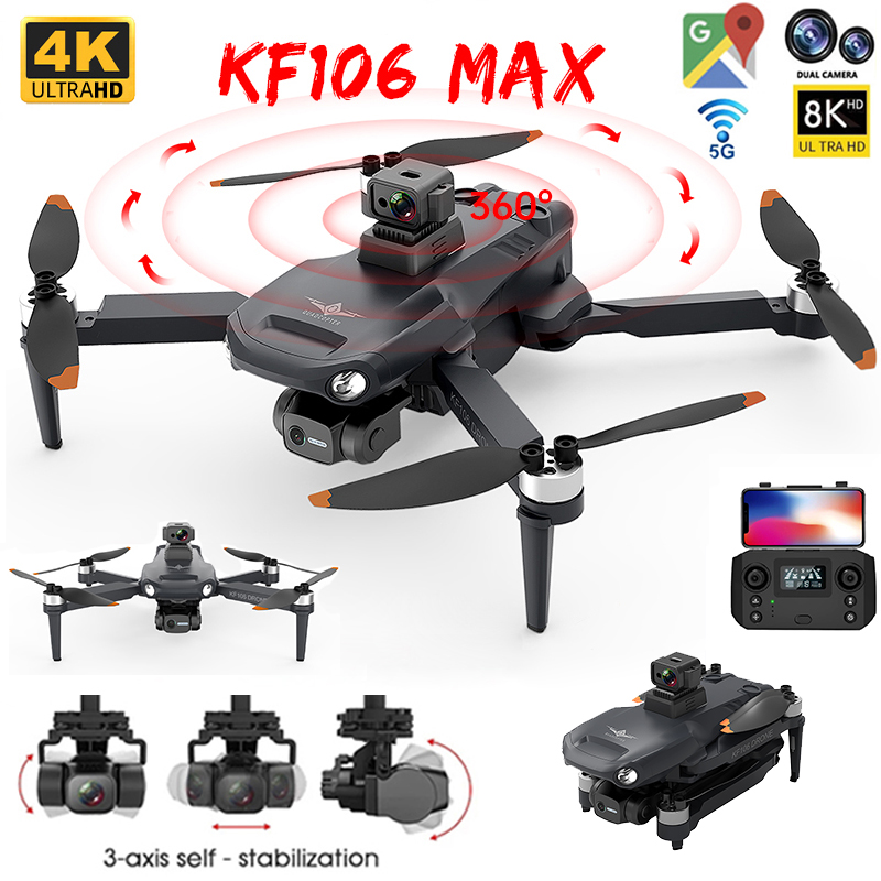 2022 ใหม่KF106 Max Drone 8K Pr - Drone Camera Wide Angle บทวิจารณ์และราคา