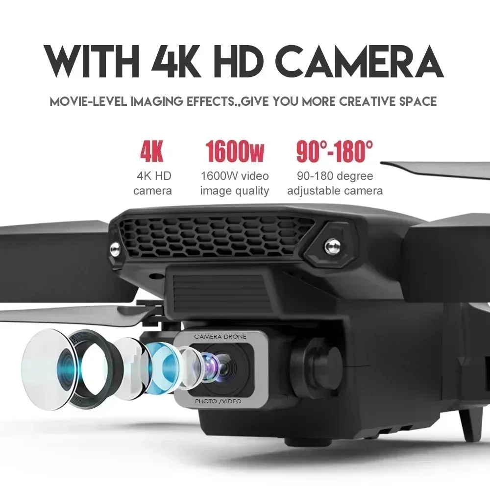 E88 Pro WIFI FPV Droneมุมกว้าง - Drone Camera Hd บทวิจารณ์และราคา