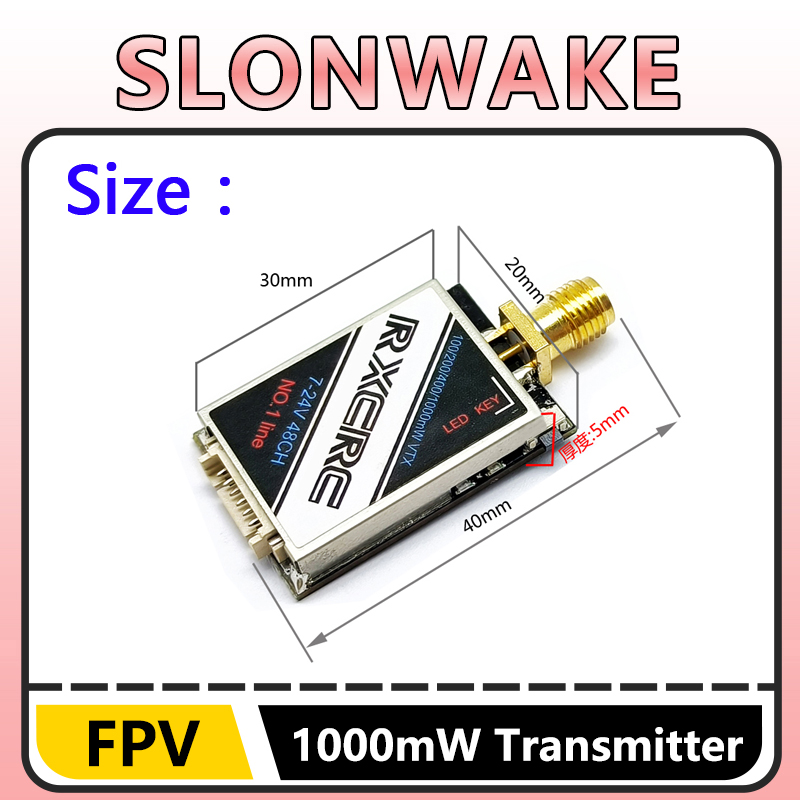 SLONWAKE 5.8G 48CH 1W VTX 100/ - Drone Camera Lens บทวิจารณ์และราคา