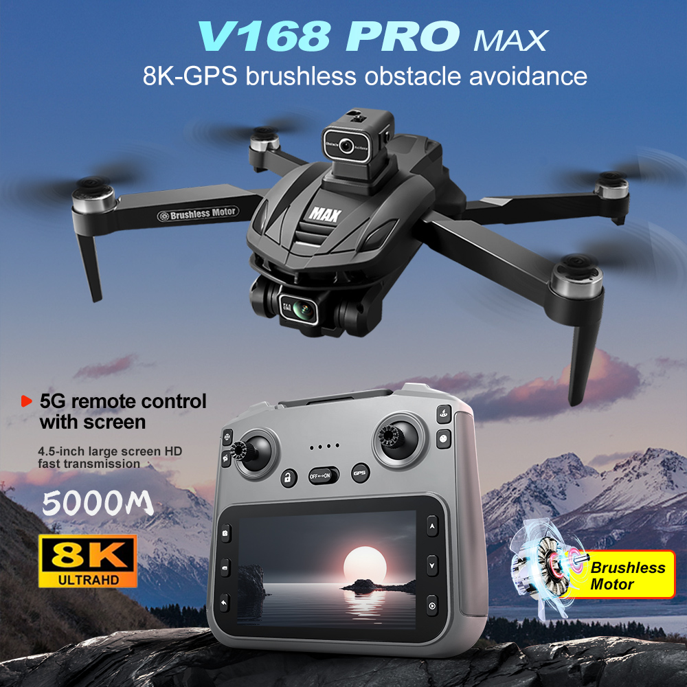 V168 PRO Max GPS Drone 8K Prof - Drone Camera Professional บทวิจารณ์และราคา