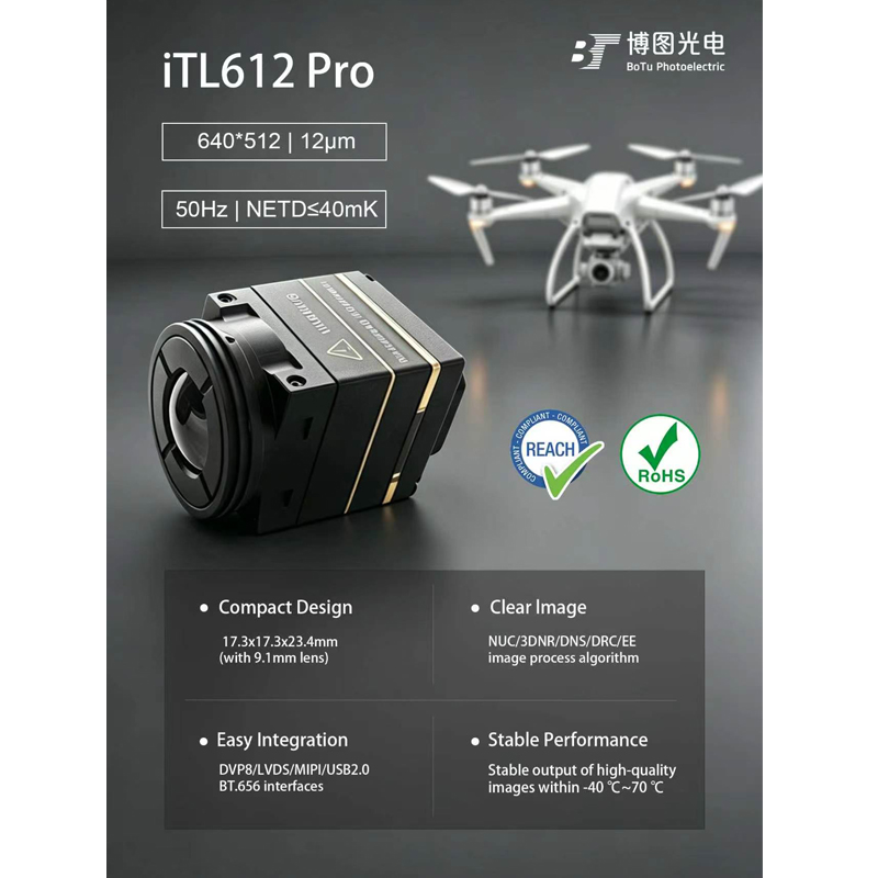 Itl612 CVBS มินิ 640*512 ความย - Drone Camera Thermal บทวิจารณ์และราคา