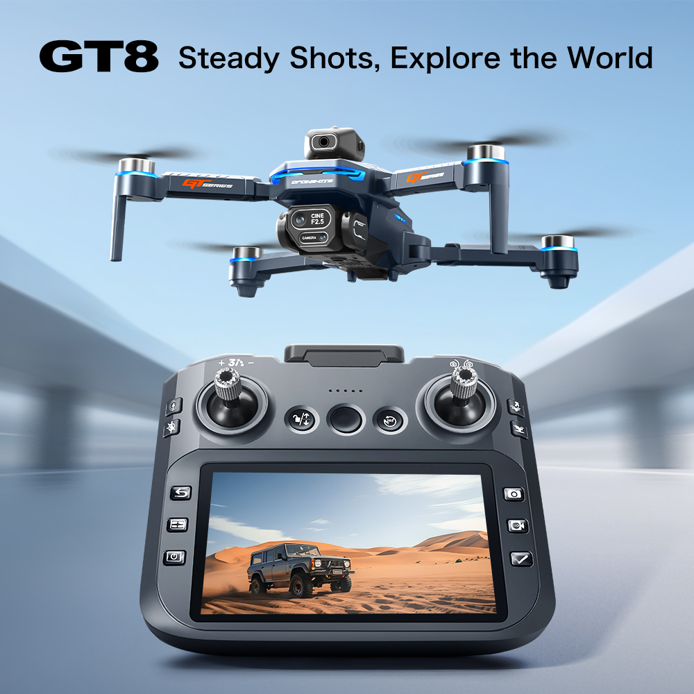 โดรนบินหลบหลีกสิ่งกีดขวาง GT8  - Drone Camera Hd บทวิจารณ์และราคา